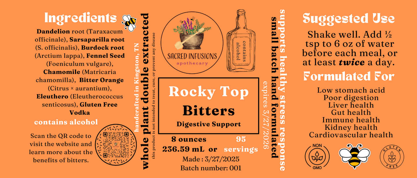 Rocky Top Bitters Digestive Support - Sacred Infusions Apothecary