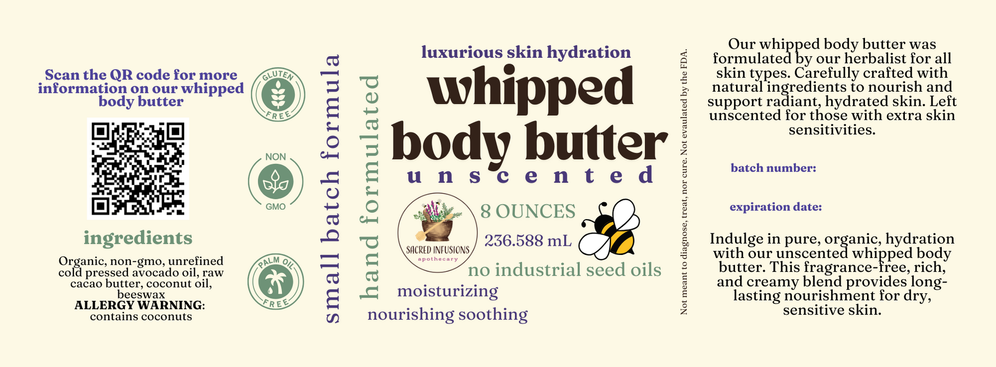 Whipped Body Butter - Sacred Infusions Apothecary