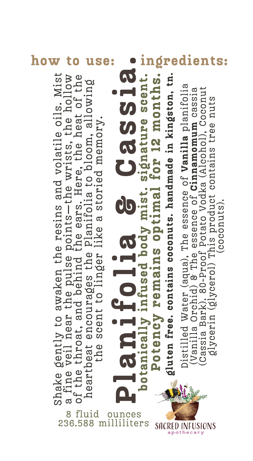 Planifolia & Cassia Body Mist