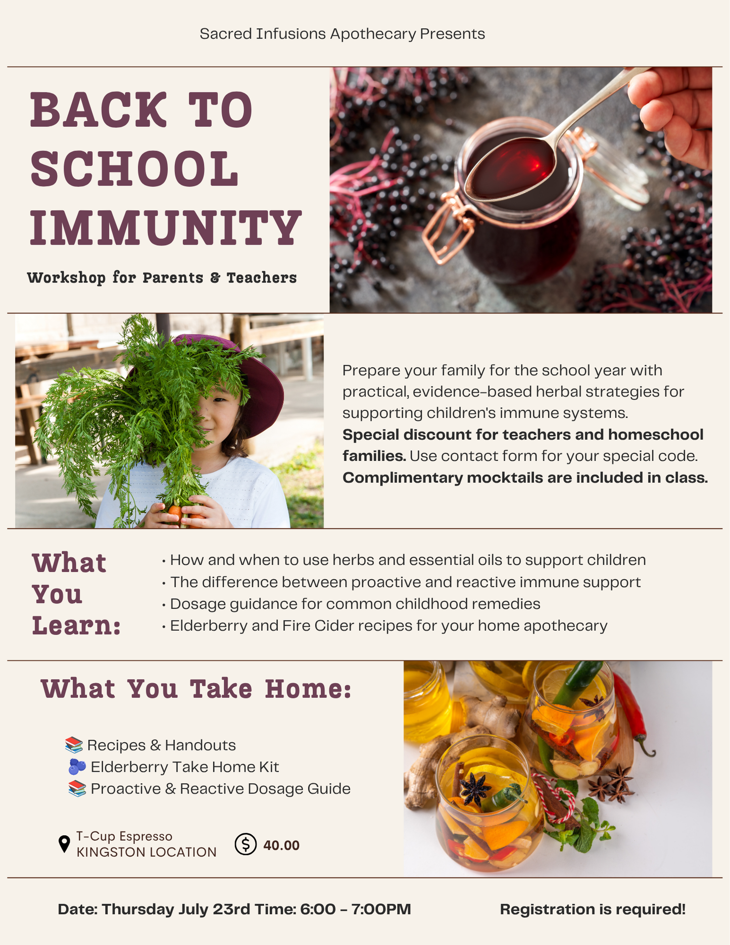 IMMUNITY CLASS: Back To School Edition