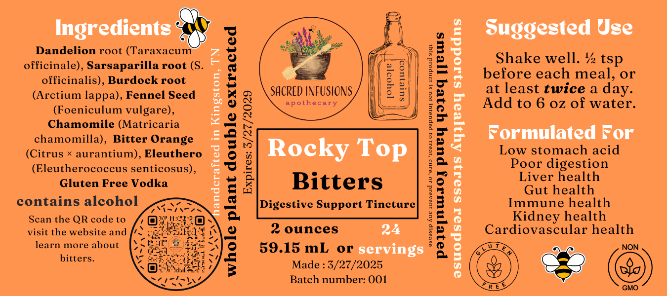 Rocky Top Bitters Digestive Support - Sacred Infusions Apothecary
