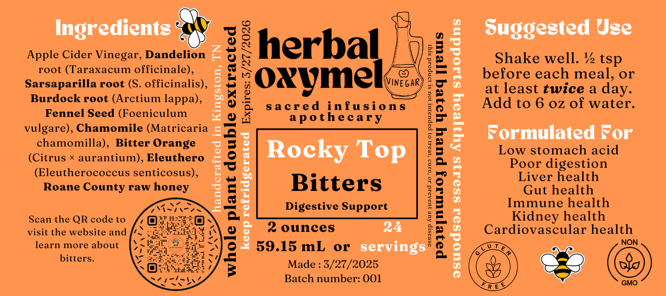 Rocky Top Bitters Digestive Support - Sacred Infusions Apothecary