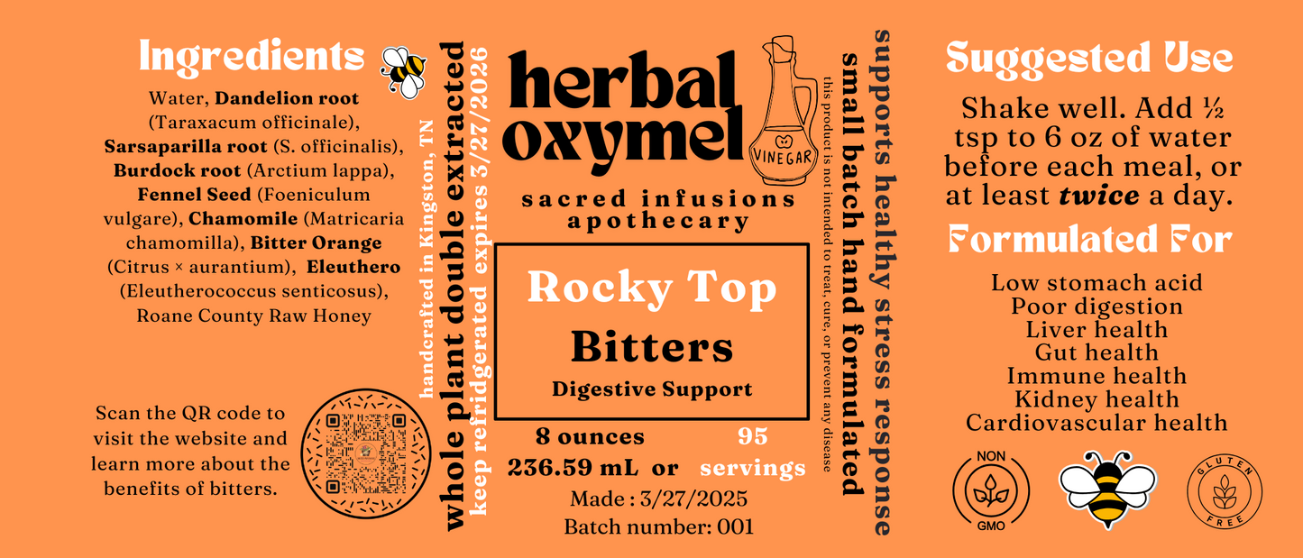 Rocky Top Bitters Digestive Support - Sacred Infusions Apothecary