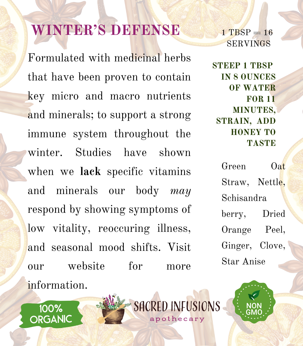 WINTER'S DEFENSE TEA - Sacred Infusions Apothecary