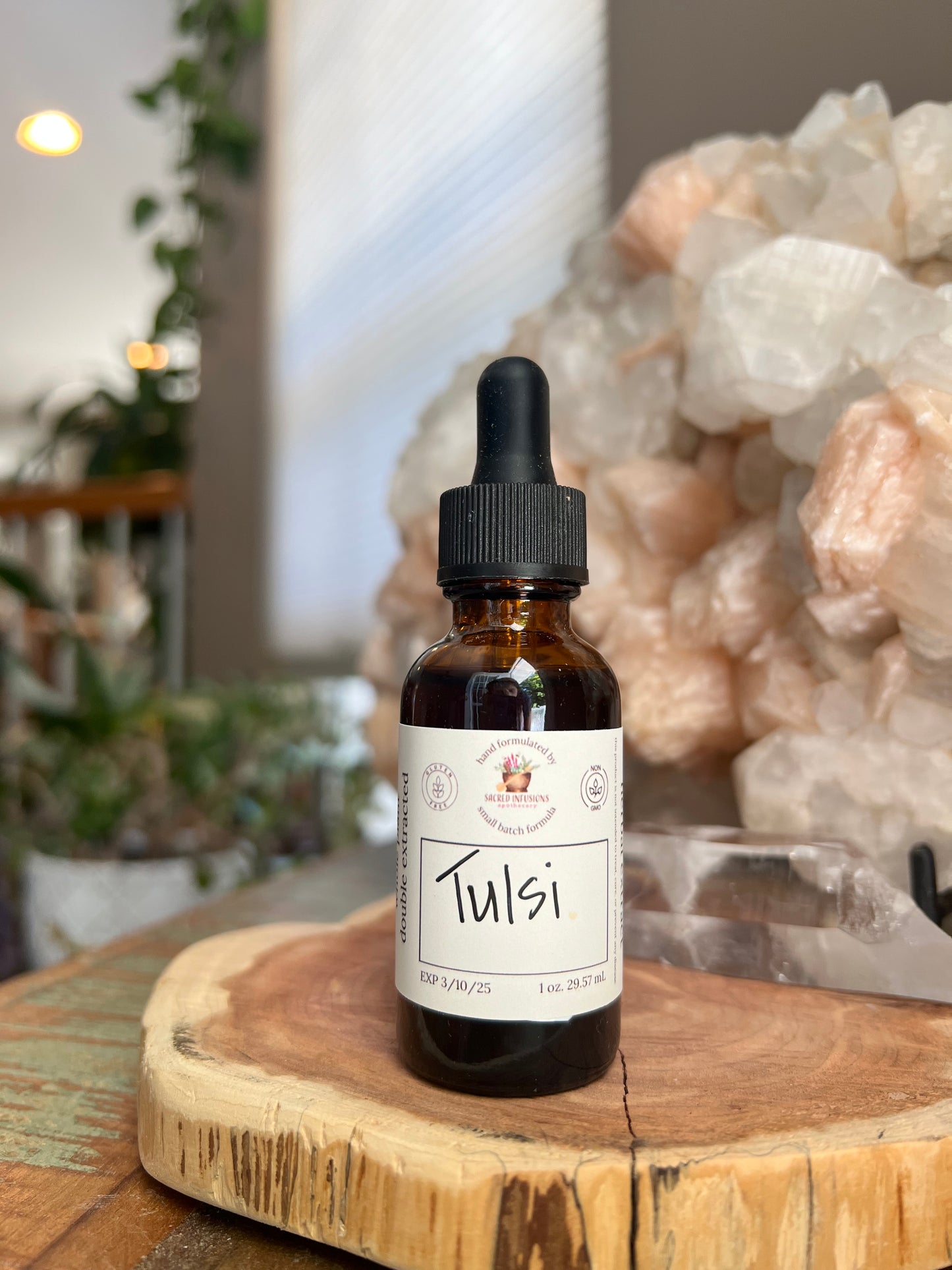Tulsi Holy Basil Tincture (Alcohol Based) - Sacred Infusions Apothecary