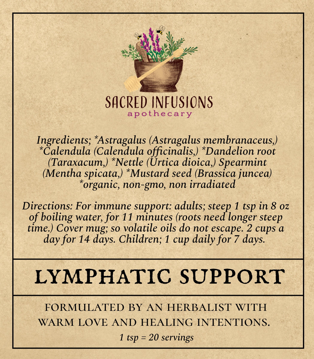 Lymphatic Cleanse Tea - Sacred Infusions Apothecary