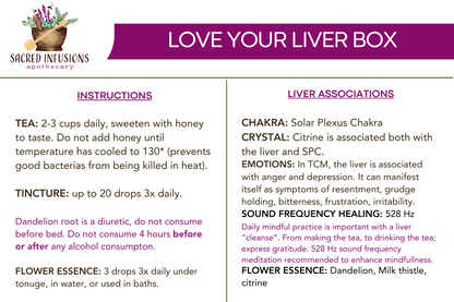 LOVE YOUR LIVER HERBAL BOX