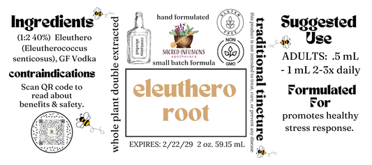 Eleuthero Tincture (Traditional) - Sacred Infusions Apothecary