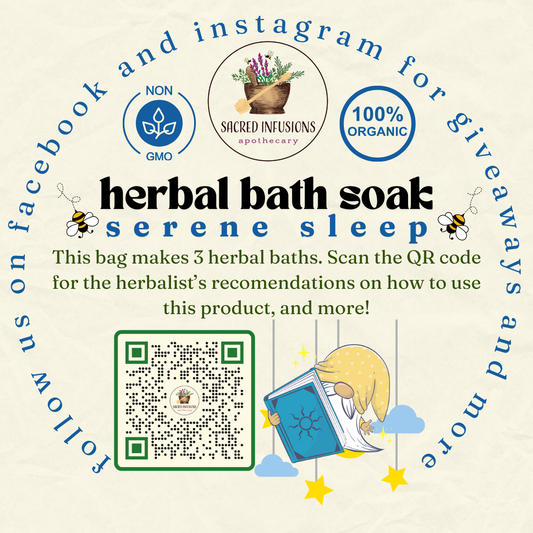 Herbal Bath Soak - Sacred Infusions Apothecary