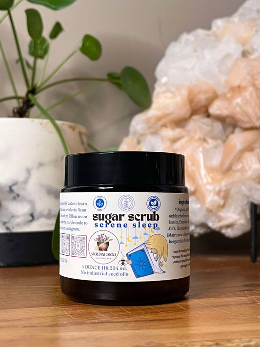 Serene Sleep Sugar Scrub - Sacred Infusions Apothecary