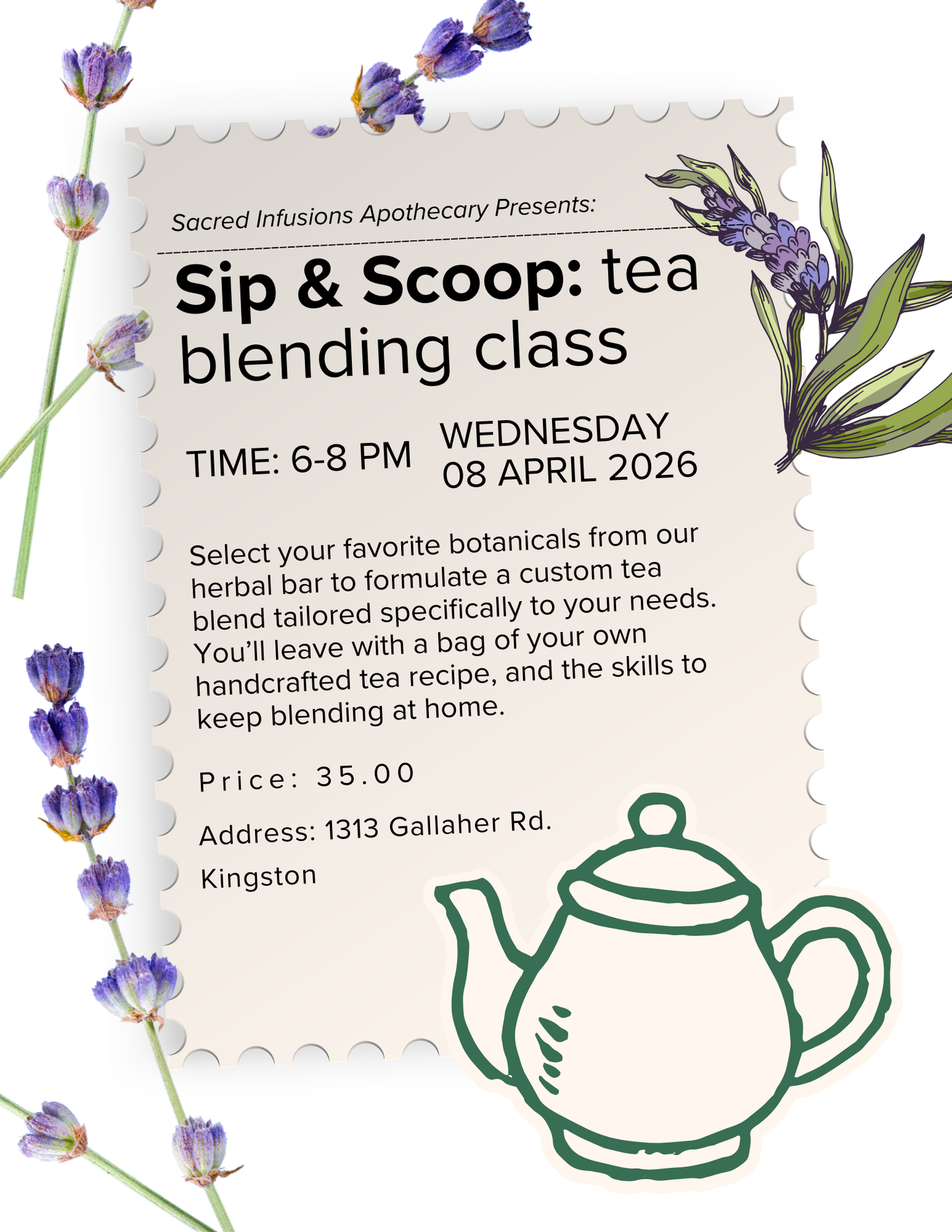 Sip & Scoop: Tea Blending Class